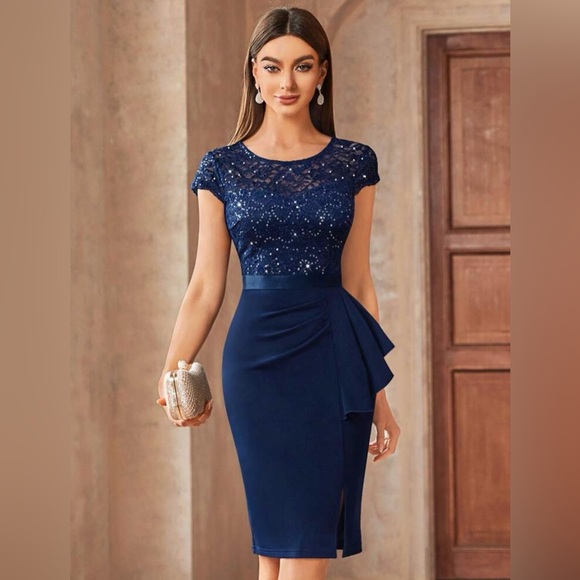 Navy Blue Dress from Miusol | New with tag - Picture 3 of 4